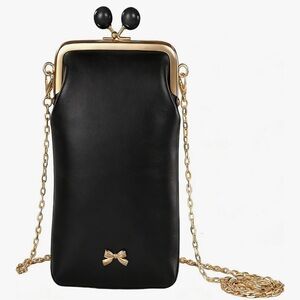 🆕 Small Leather Chain Crossbody Cell Phone Purse for Women